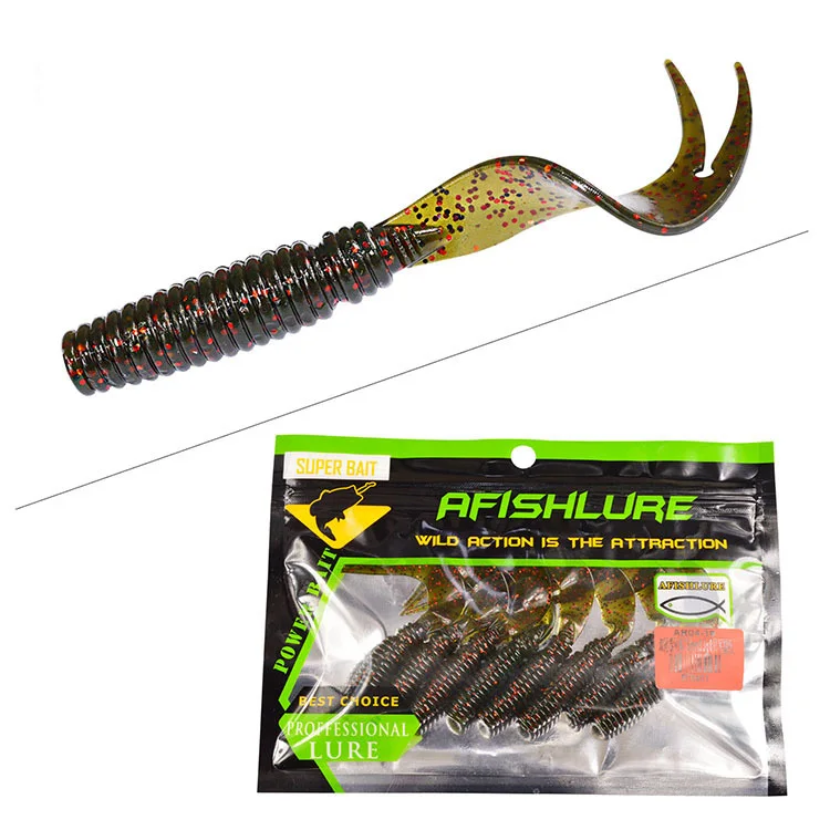 8 шт./лот 75 мм мягкие приманки Шад Мягкая приманка для рыбной ловли червь тунца