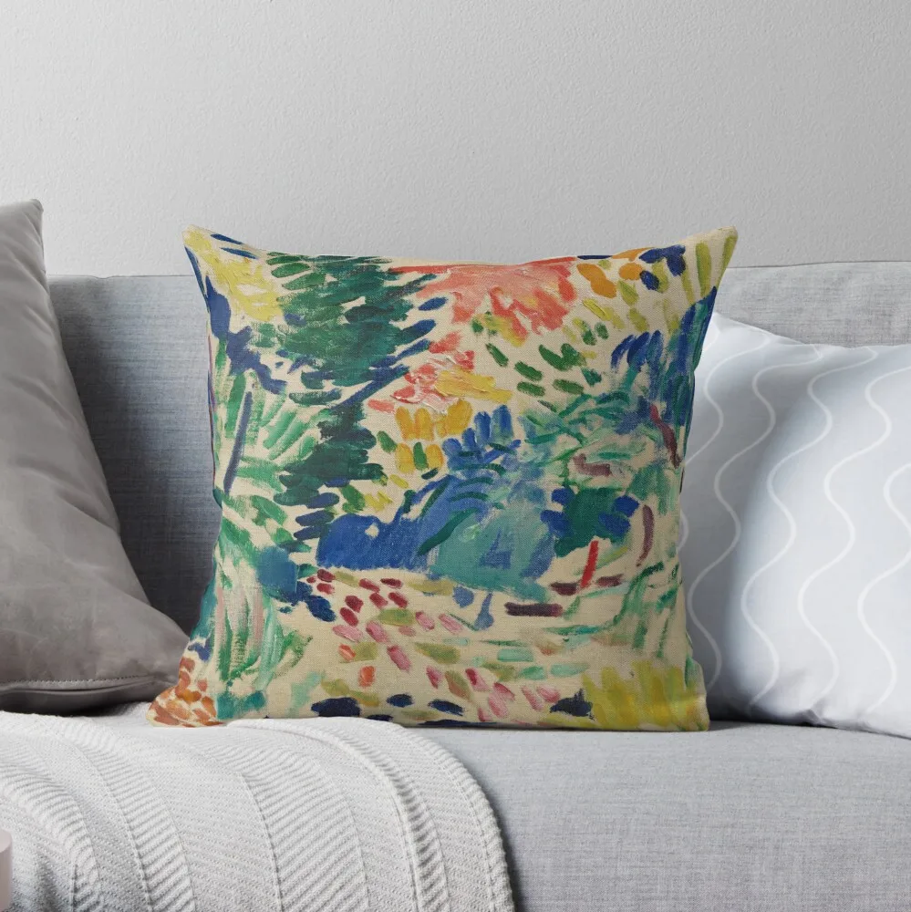 

Henri Matisse - Landscape At Collioure - Exhibition Poster Throw Pillow Pillowcase Home Decorative Sofa Pillow Cover