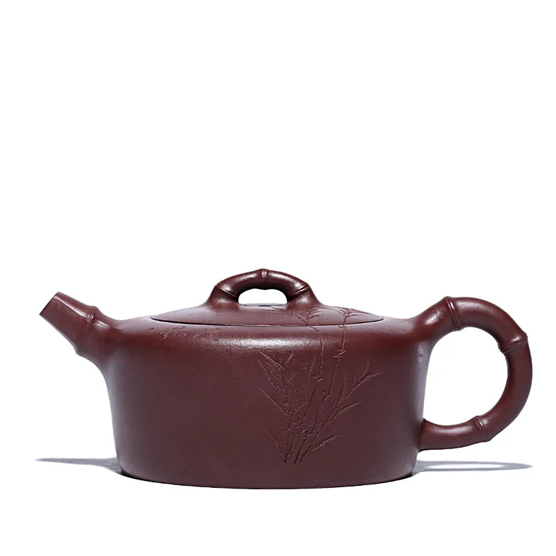 Необработанная руда чистый ручной аутентичный бамбуковый праздничный чайник Huang