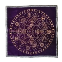 7 chakra tarot table cloth spiritual healing divination wizard tarot tablecloth 5858cm
