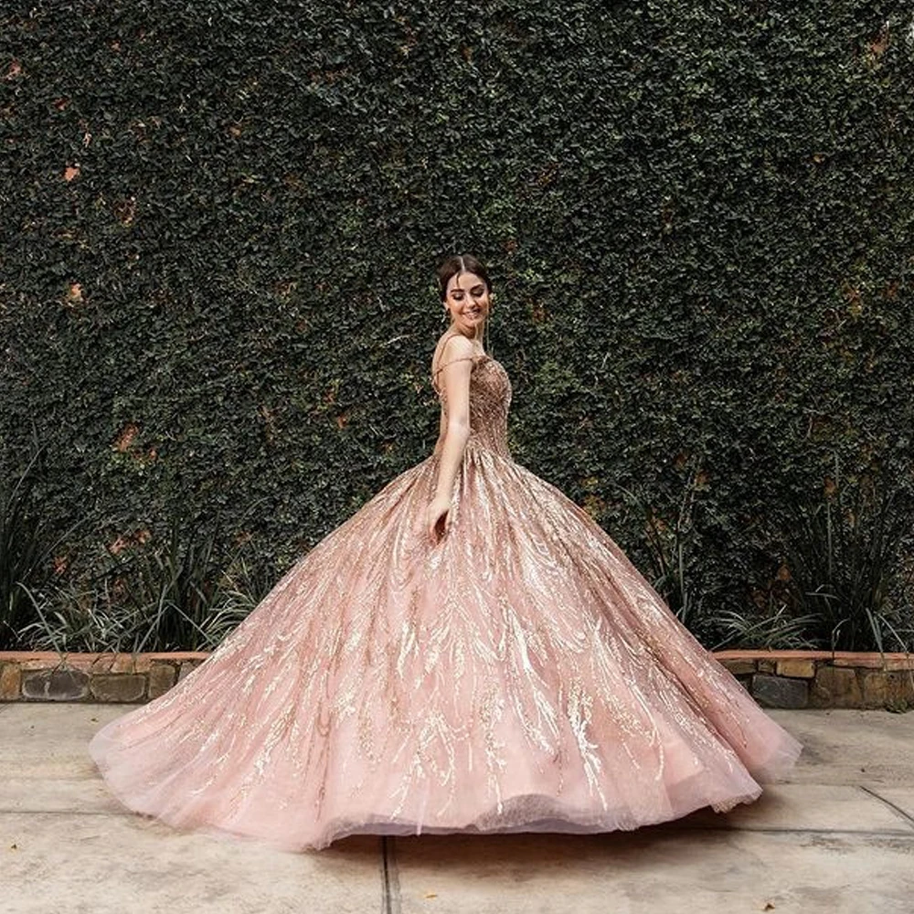 

Бальное платье, розовое платье для девушек, кружевное платье с аппликацией и бисером, милое платье на 16 праздников, наряды 15 лет