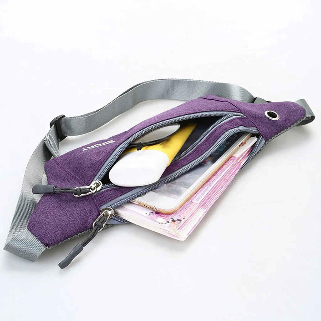 Модная поясная сумка для женщин и мужчин разноцветная унисекс женская на молнии |