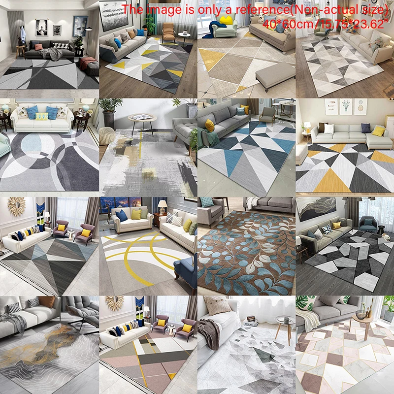 

Hot Sale New Household Anti-slip Antifouling Carpet Living Room Mat Tea Table Carpet Floor Mat 40*60 Factory Supply