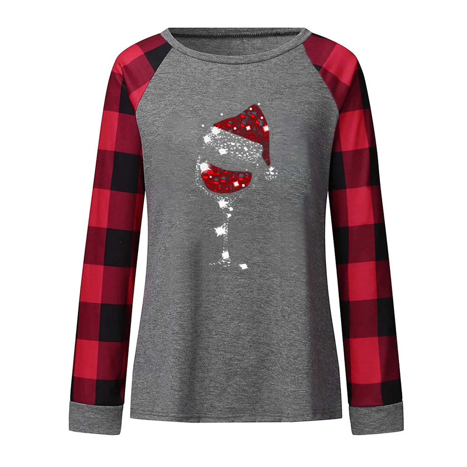 Женская футболка в клетку с длинным рукавом | одежда