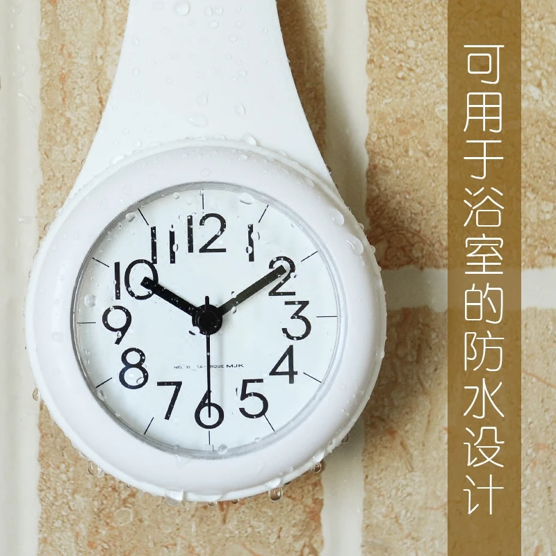 Водонепроницаемые настенные часы для ванной комнаты креативные душа и кухни