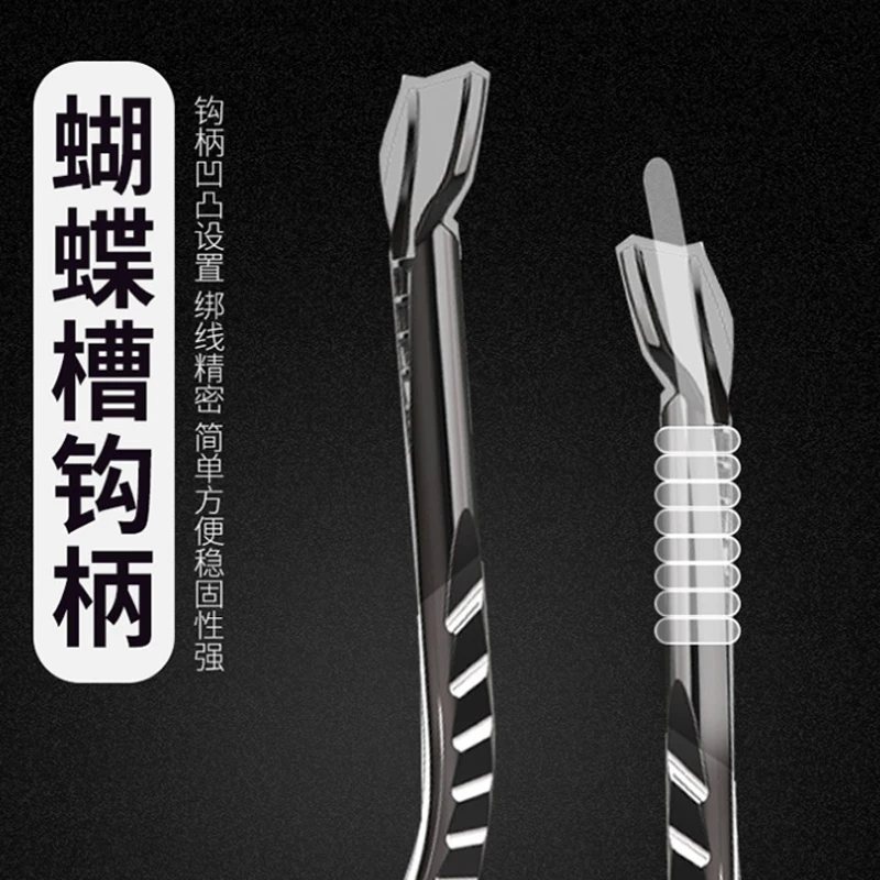 

20pcs/pack high Carbon Steel Fishing Hook Fishhooks Durable Pesca Jig Head Fishing Hooks Flat head Carp Fishing Tackle Box