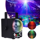 Светодиодный диско-шар 60 NI 1, RGB лазерный проектор, праздничная лампа со звуковым управлением, музыкальный стробоскоп, сцсветильник ческий световой эффект для дома и бара