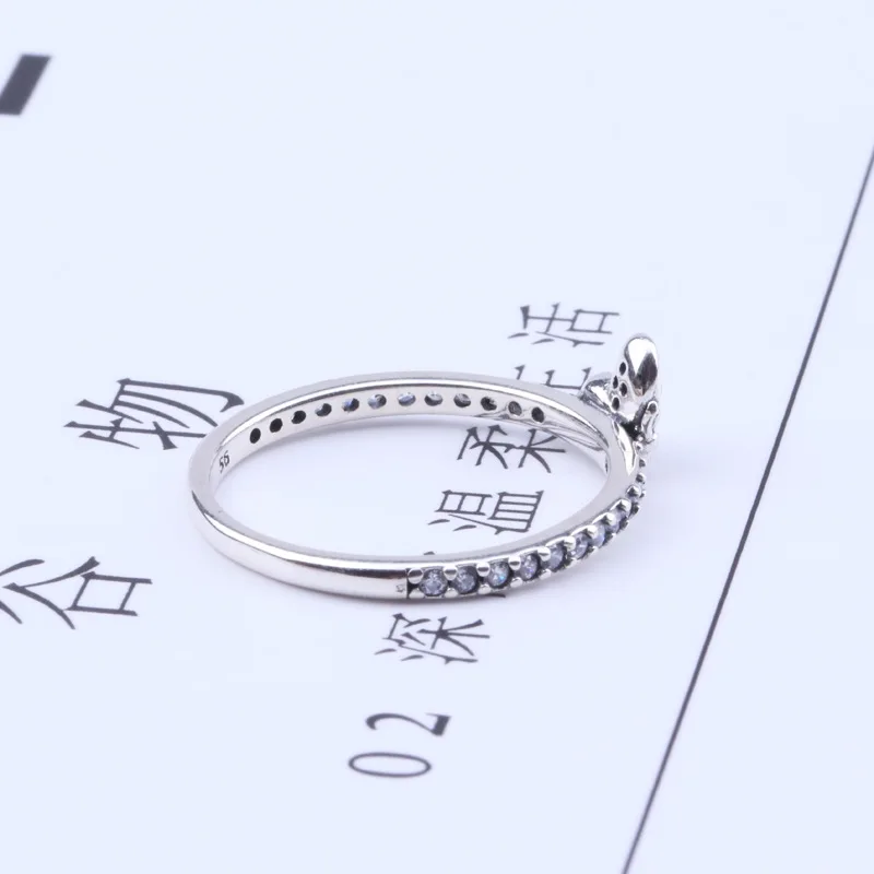 

New Fashion Original 925 Silver Sparkling Butterfly Ring For Women Wedding Engagement Pan Rings DropShipping Wholesale