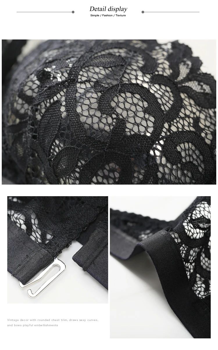 LILYMODA новый сексуальный кружевной бюстгальтер без косточек с вырезами на