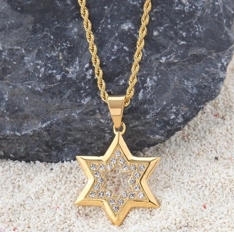 Модное Сверкающее Ожерелье Стразы в стиле хип-хоп золотого цвета с кулоном виде