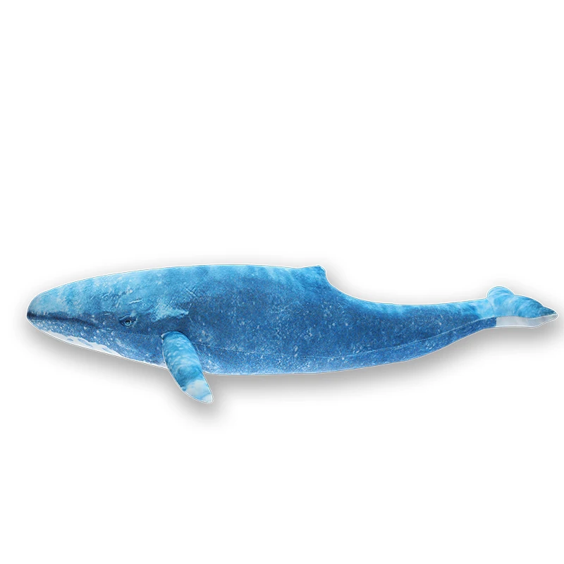 55/70/110cm Big Size Emulational Blue Whale Plush Toy Lifelike Sea World Fish Stuffed Animals Soft Pillow Girl Boy Gift | Игрушки и
