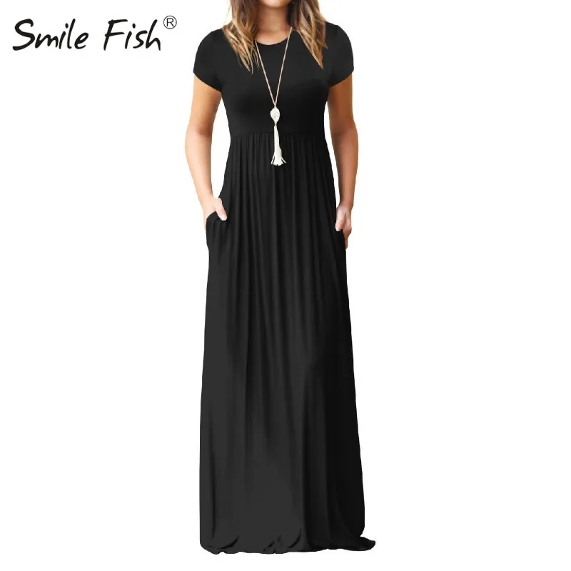 Макси Платье с изображением лисы для женщин 2020 Летнее Длинное на каждый день