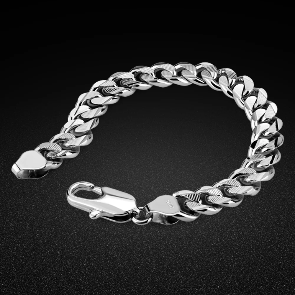 Оптовая продажа модные ювелирные изделия серебряный браслет мужской оптовая из