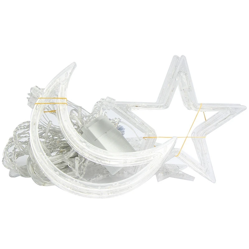 

Eid Mubarak Light украшения на Рамадан Decor, Исламская мусульманвечерние Рамадан Kareem, звезды и луна светодиодный светодиодная лампа, украшение