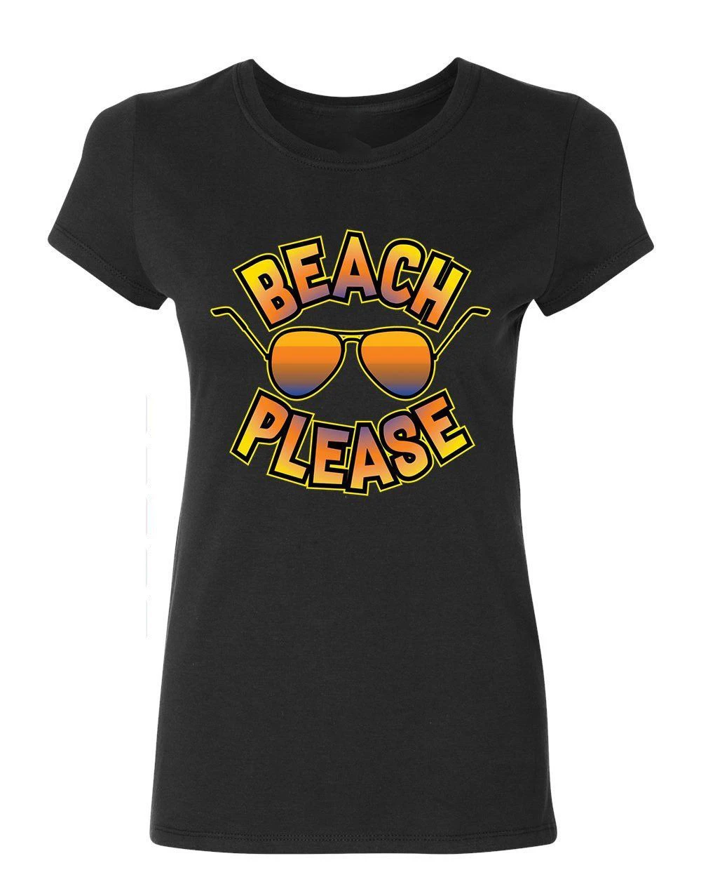 Пляжная женская футболка Веселые солнечные очки летняя рубашка для отдыха