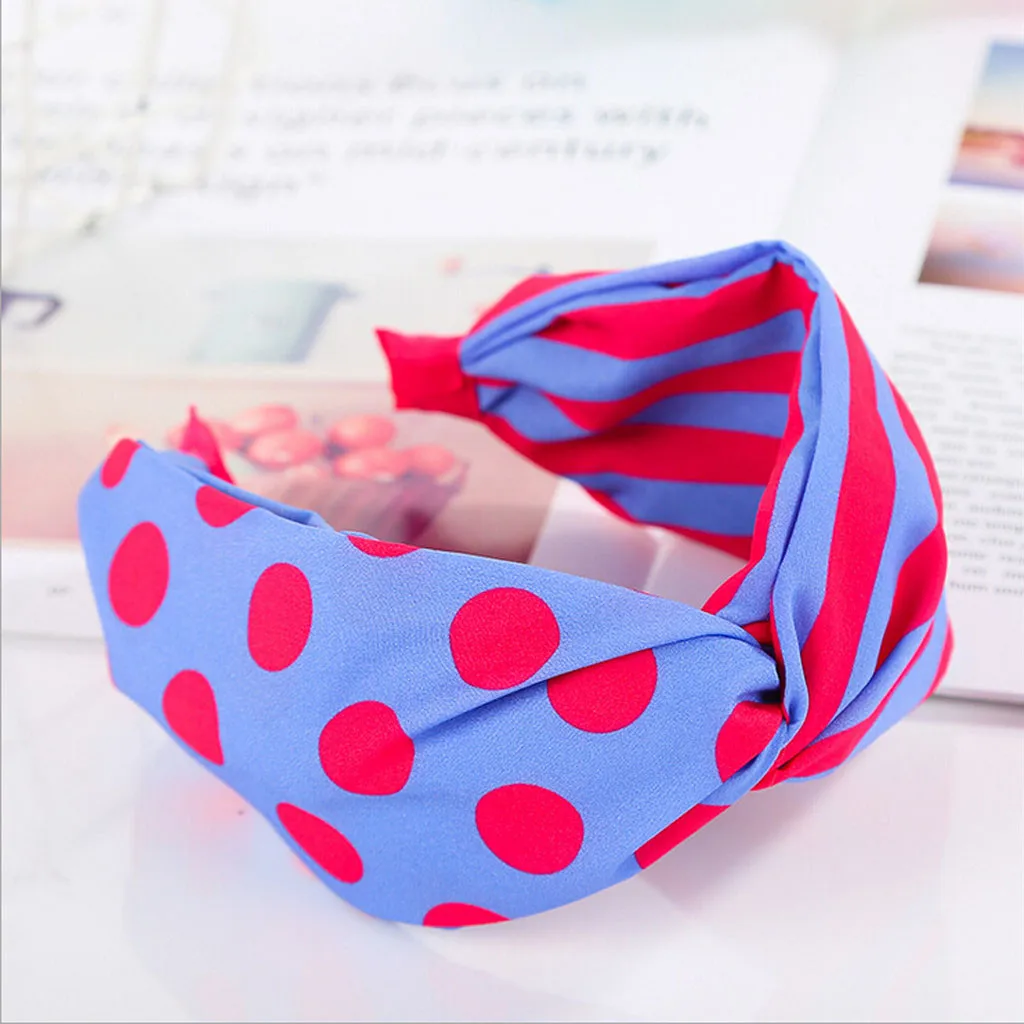 Аксессуары для волос в горошек и полоску девочек повязка с бантом крапинку