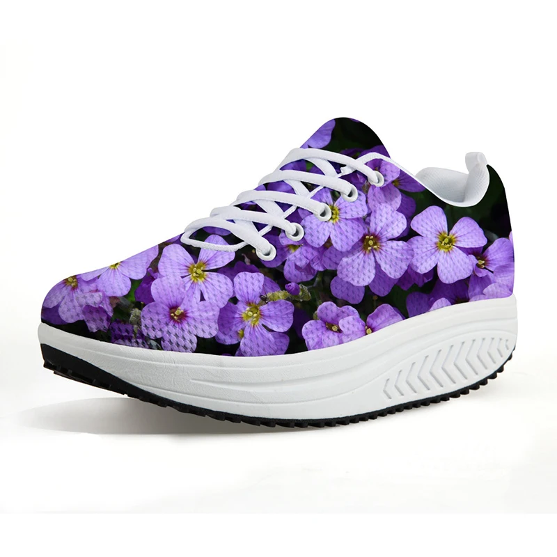 

Fashion Running Women Sneakers Casual Shoe Slip On Light Green Flower Pattern Walking Shoes Leopard Sport Training Outdoor Woman