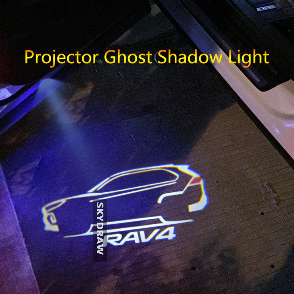 1 пара для TOYOTA RAV4 (2008-2021) Беспроводной автомобильный Светодиодный прожектор