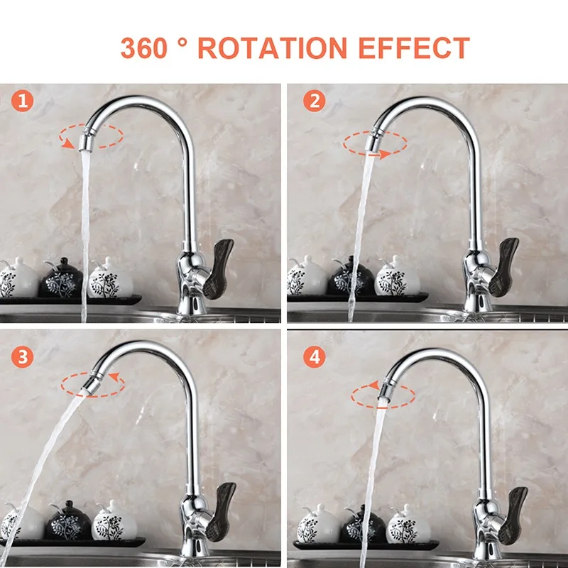 Аэратор для крана вращение на 360 ° универсальный защита от брызг водосберегающий