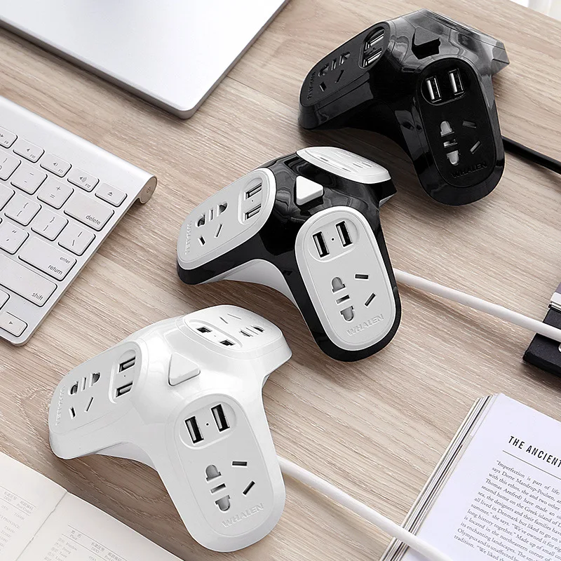 Несколько Мощность полосы Стабилизатор напряжения 3 AC AU розетки с USB 6 Порты
