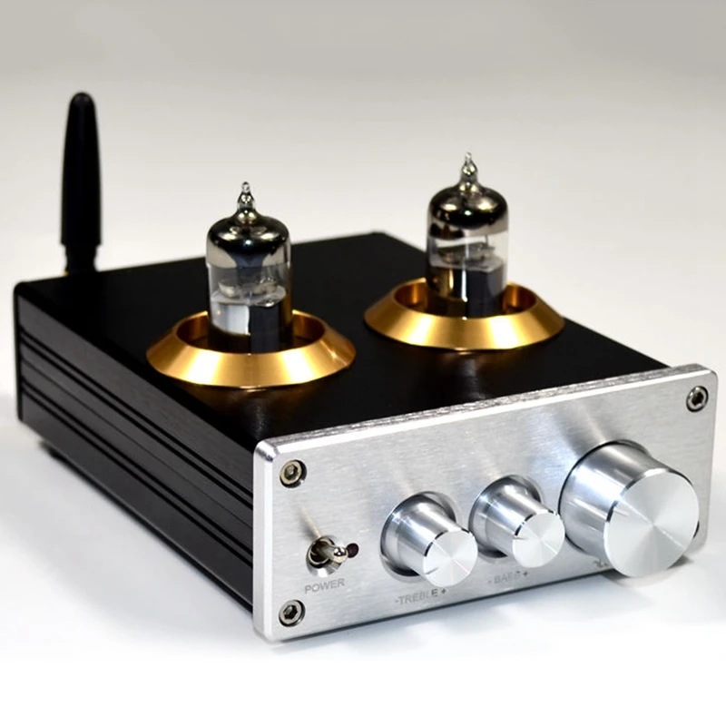 Трубчатый предусилитель буфера HiFi 6J5 Bluetooth 4 2 Стерео с регулировкой тона высоких