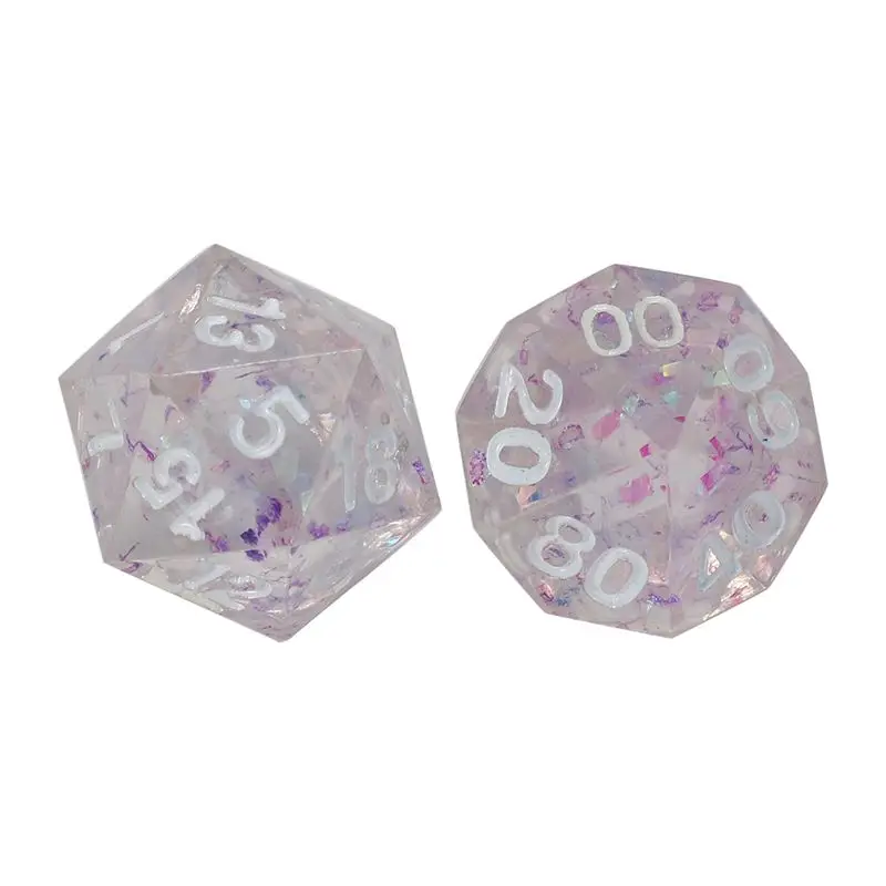 

7Pcs DND Dice Set Beautiful Dice for Roleplaying Games Dungeon and Dragons Table Board Roll Playing