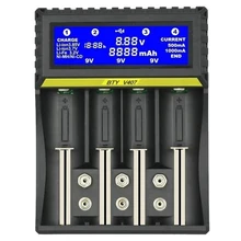 BTY-V407 зарядное устройство Li-Ion Li-fe Ni-MH Ni-CD Смарт быстрое зарядное устройство для 18650 26650 6F22 9 в AA AAA 16340 14500 зарядное устройство