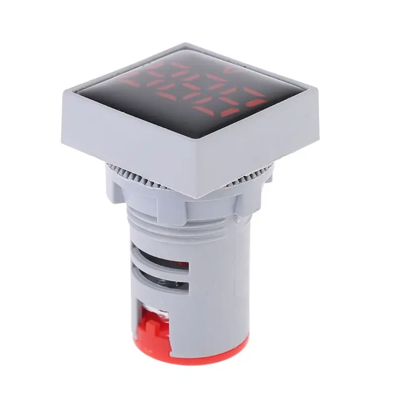 AD16 Цифровой вольтметр Индикатор напряжения светильник 22 мм квадратный AC 20 500 В