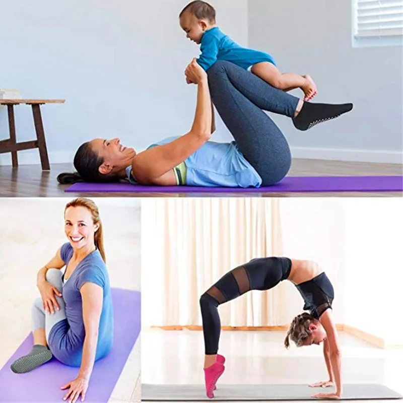 Женские носки для йоги нескользящие женские Противоскользящие силиконовые