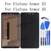 original 5 5 lcd for ulefone armor x3 lcd display touch screen digitizer replacement for ulefone armor x5 phone repair parts