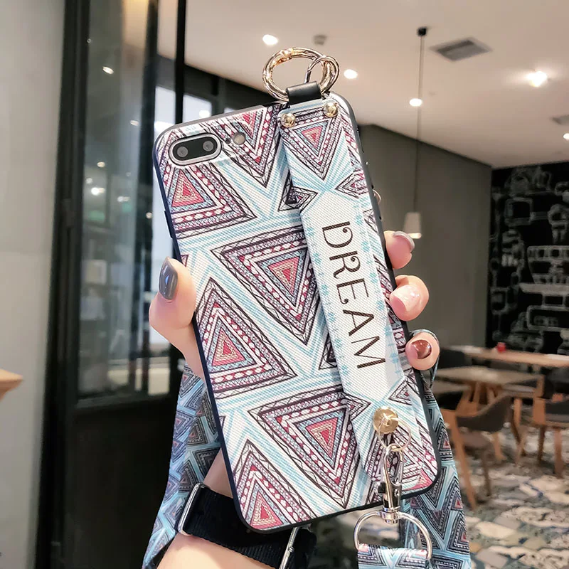 Ремешок на запястье чехол для Oppo R17 Pro F3 F1 плюс A5S A3S K1 R15X A83 A1 F9 A7X A59 F1S A57 A39 F1A F5 A73 A79 F11 A9 A9X A7 A5 A3 - Цвет: BlueMZF