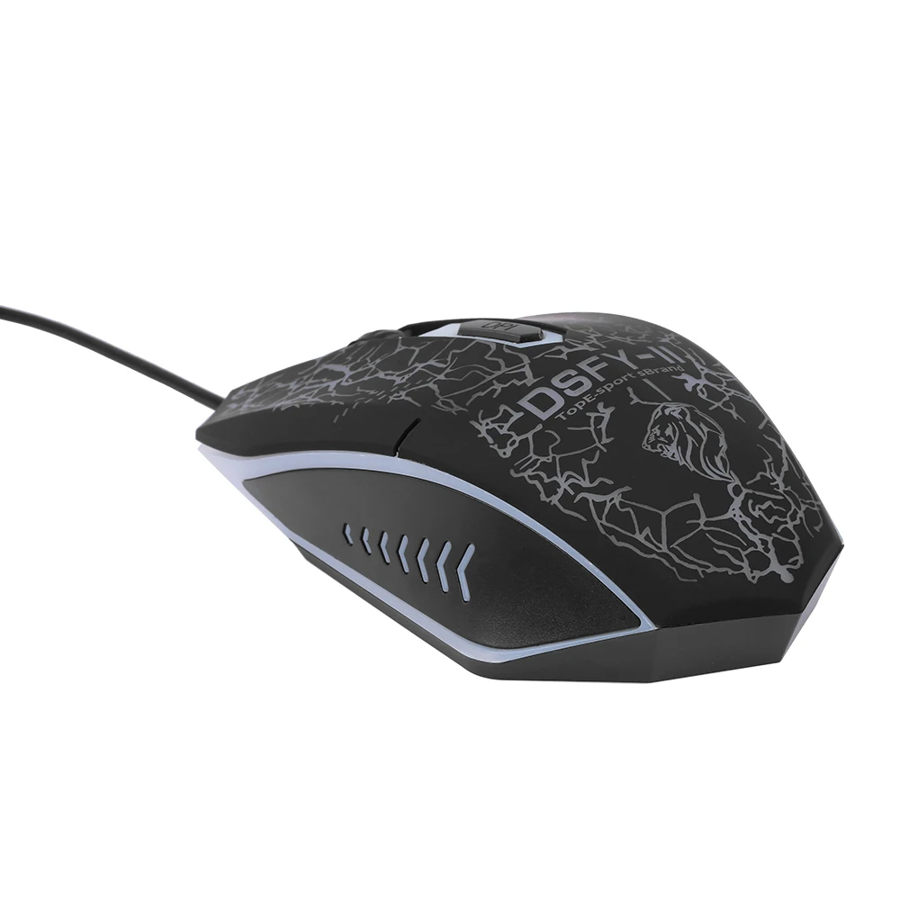 Arealer USB Проводная игровая клавиатура и мышь комбо Водонепроницаемый 3 цвета с подсветкой 2000 dpi для домашнего офиса