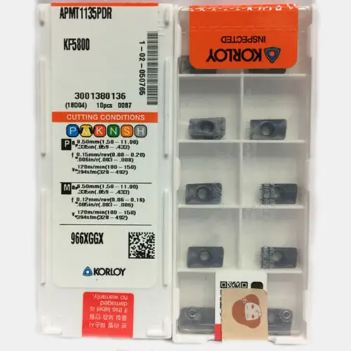 Оригинал Южная Корея YG /KORLOY APMT1604/ APMT1135PDR KF5800 /APMT113508PDTR YG602 ЧПУ карбидная вставка