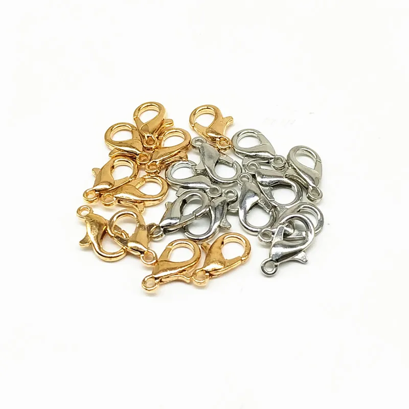 Металлические застежки с золотым и серебряным покрытием 12 мм | Украшения