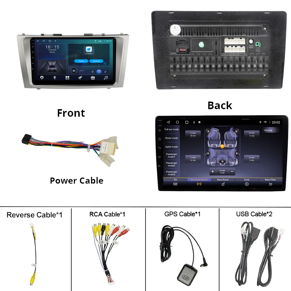 

2DIN Android 10.0 Car Radio For Toyota Camry 2006-2011 GPS Navigation Stereo Receiver Car Multimidia Video Player Auto Radio IGO
