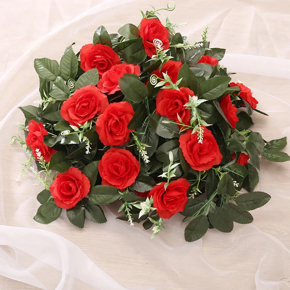 Свадебные украшения DIY для создания искусственных цветов розы из ротанга