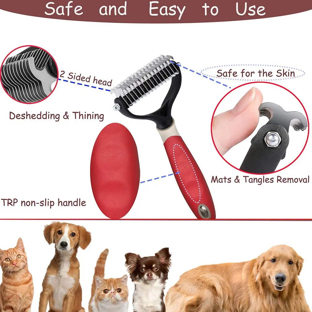 Новейшая щетка для вычесывания домашних животных расческа и удаления шерсти