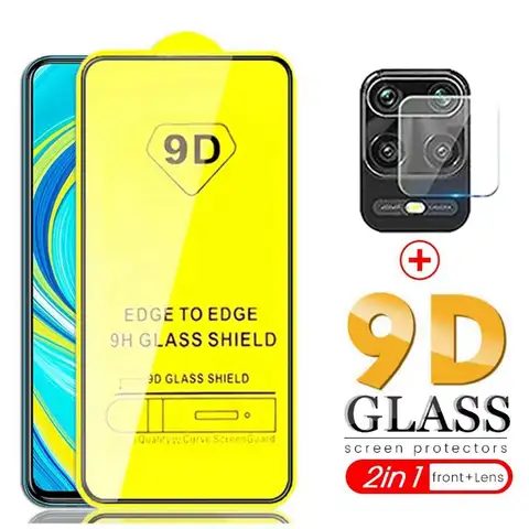 Защитное стекло 9D для Xiaomi Redmi note 9s, 9 pro, Poco X3, 9A, 9C, Xiaomi Red, mi note 9 s pro, 2 в 1