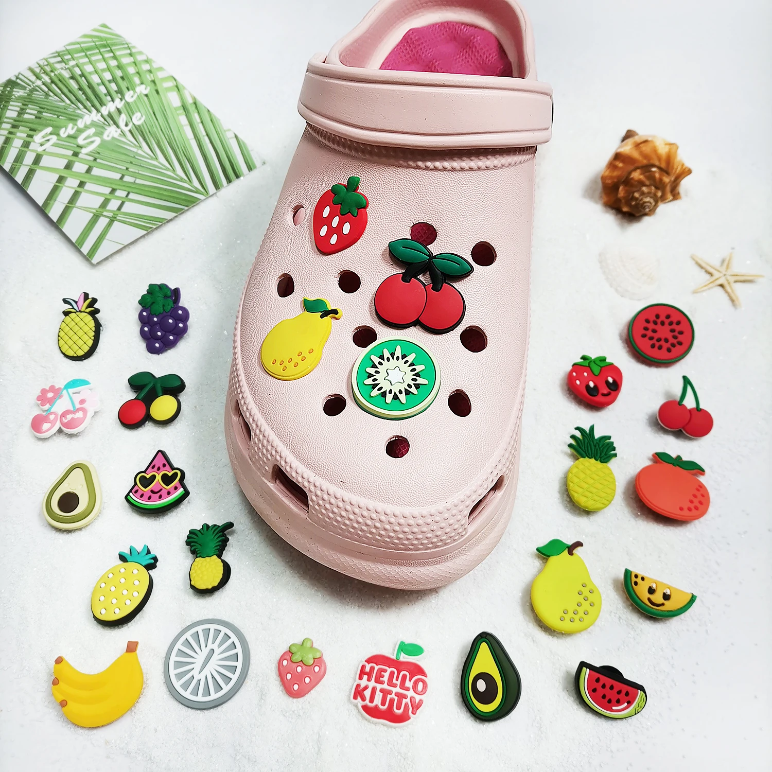 

1 Pcs Cute Fruit Shoe Charms Pear Pineapple Banana Watermelon Shoe Buckles Ornament Accessories for Croc Jibz Kids Shoe Decor