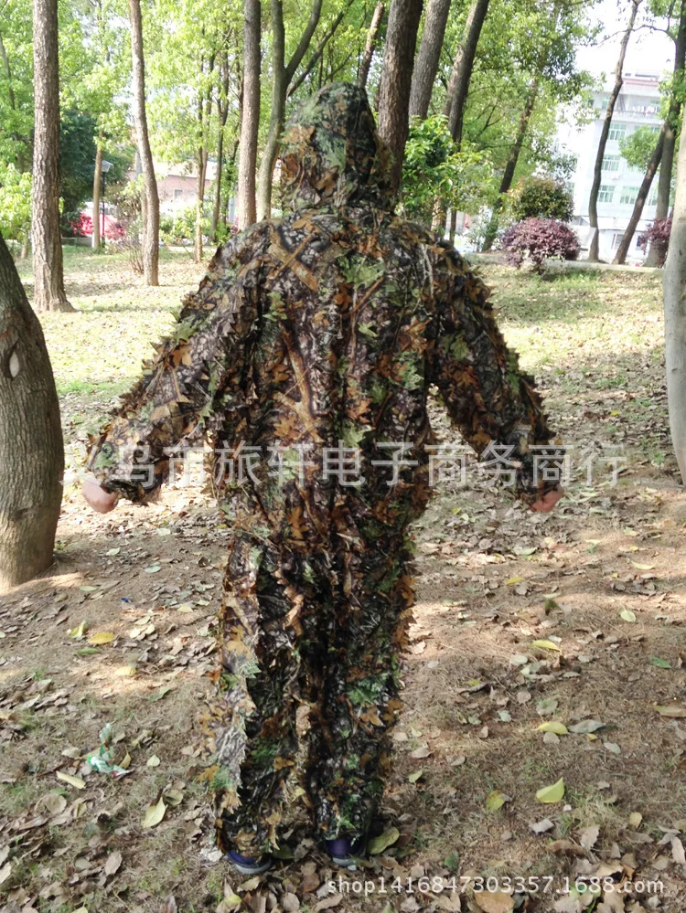 Одежда для охоты Новинка 3D Кленовый лист Bionic sniper birdwatch страйкбол камуфляжная