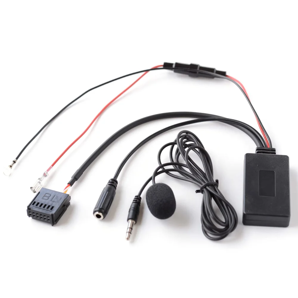 Bluetooth-совместимый автомобильный комплект микрофон гарнитура 12Pin AUX адаптер для Ford