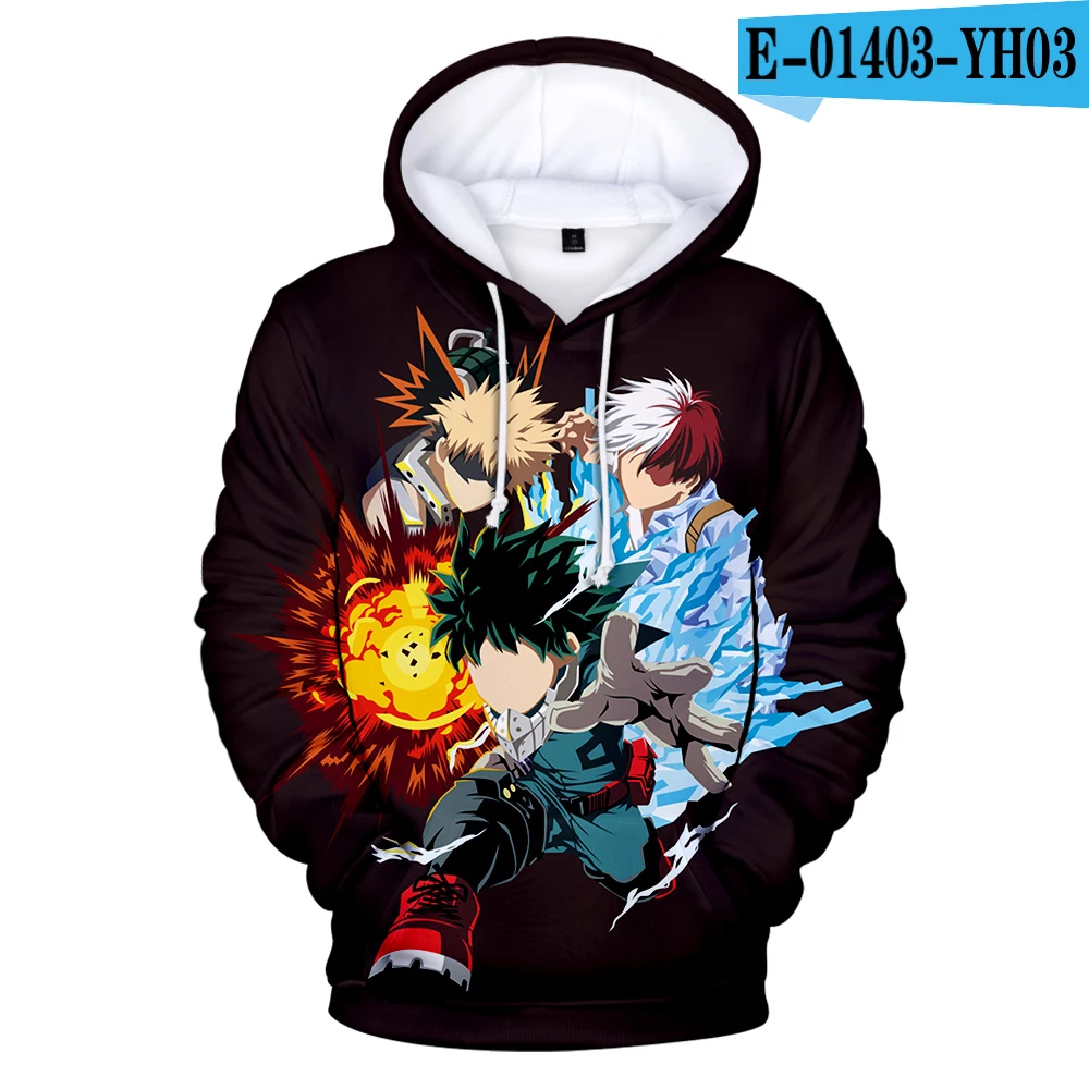 Новейшие костюмы для косплея Boku No My Hero академия толстовки свитшоты Bakugou Todoroki Shoto