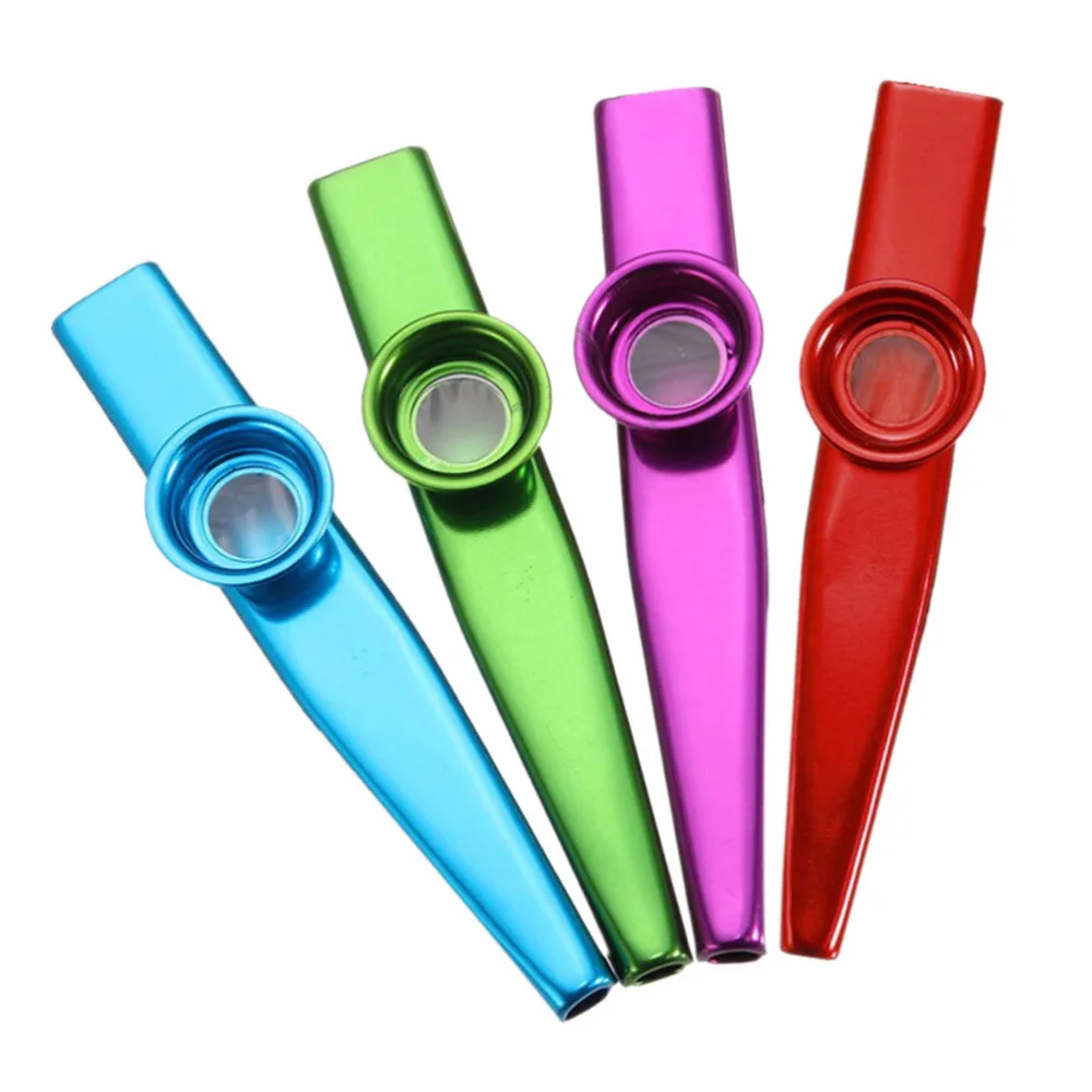 

Metal Kazoo Harmonica Mouth Flute Kids Party Gift Kid Musical Instrument With Flute Diaphragm