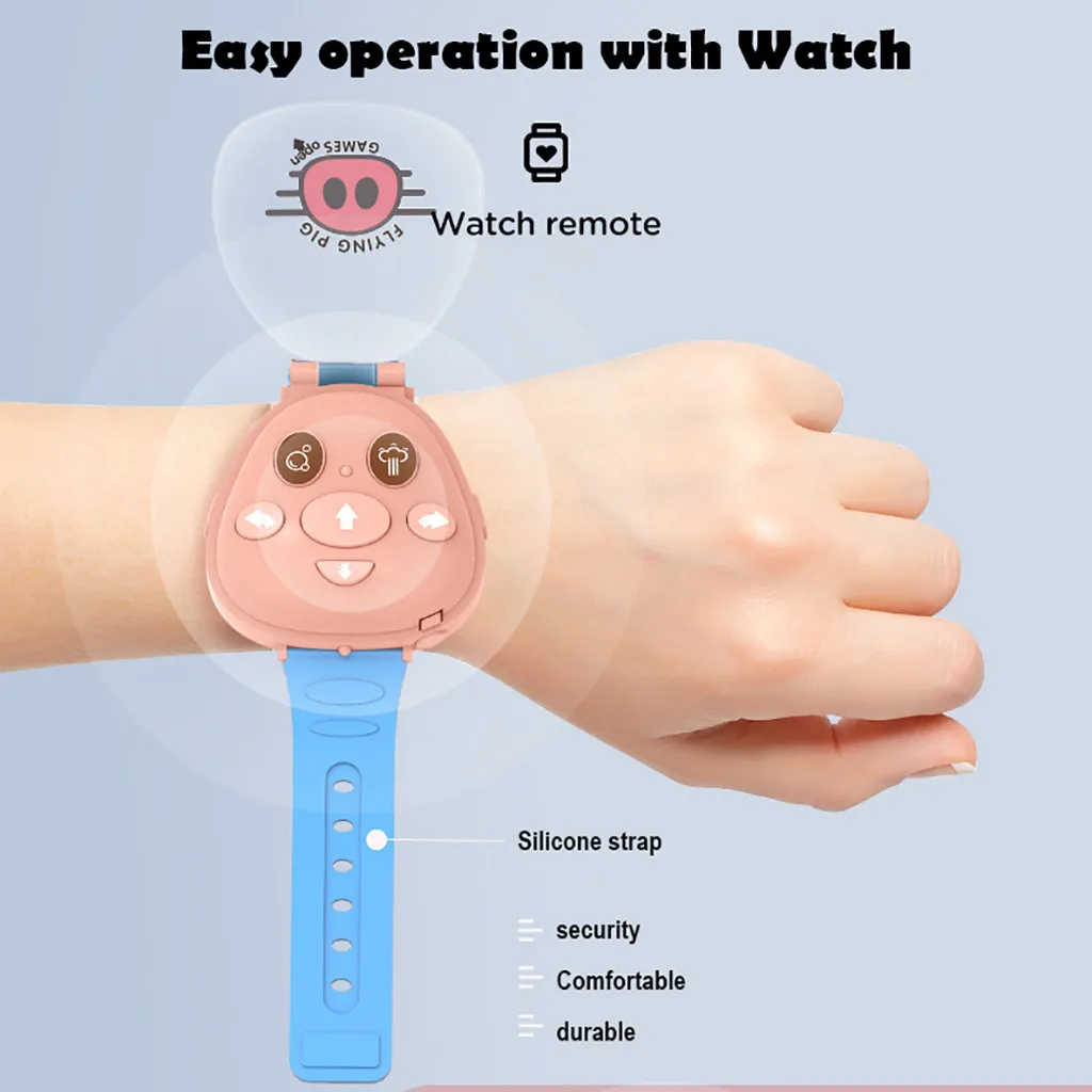 HIINST Kids Bubble Pig с 2 4G часами пульт дистанционного управления светодиодная вспышка и