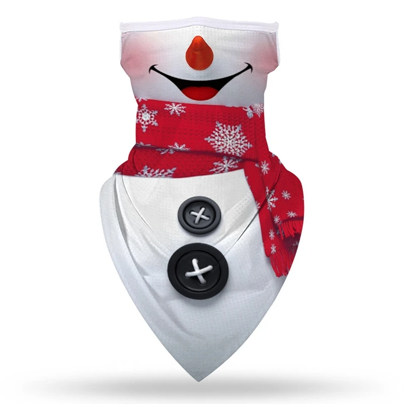 

Clown Christmas Cycling Masks Unisex Multifunction Face Coverings Seamless Bandana Headband Scarf Sun Wind UV Protection
