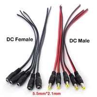 dc extension connectors 12v male female jack cable wire line adapter plug power supply 5 5x2 1mm for led strip light cctv camera