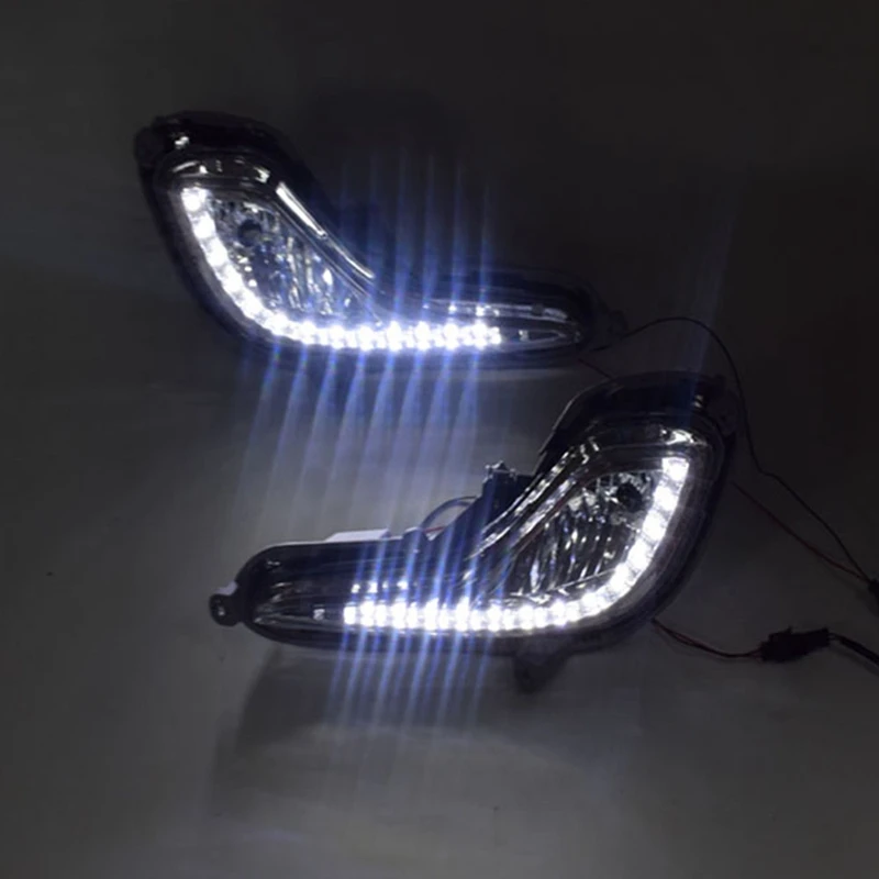 Светодиодный дневный ходовой светильник DRL противотуманная фара 12 В