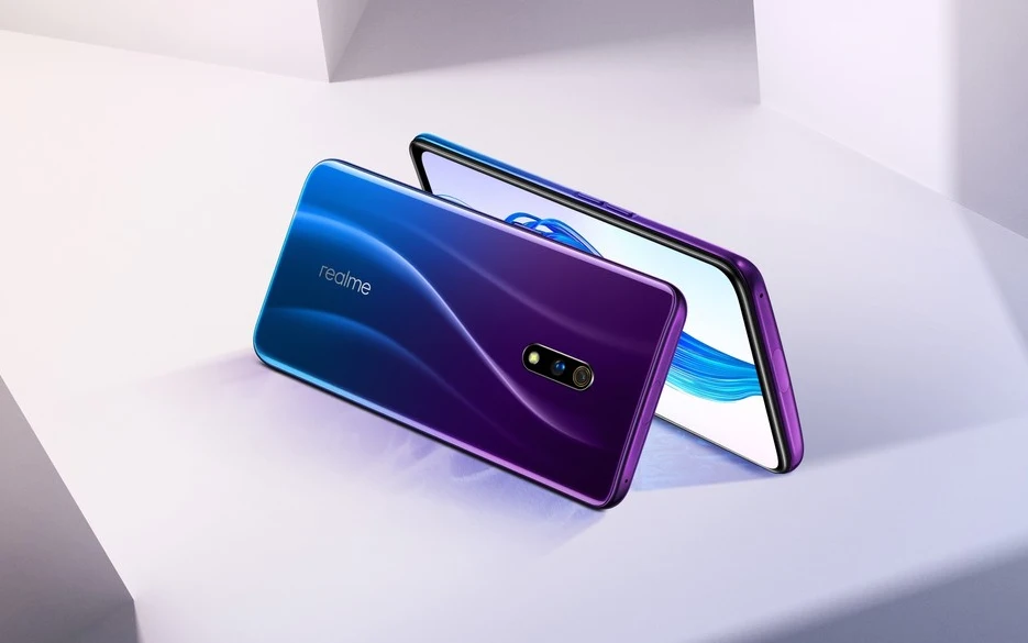 Мобильный телефон Realme X, 6,35 дюймов, AMOLED экран, 4 Гб ОЗУ, 64 Гб ПЗУ, Восьмиядерный процессор Snapdragon 710, 3765 МП, мАч, смартфон Super VOOC
