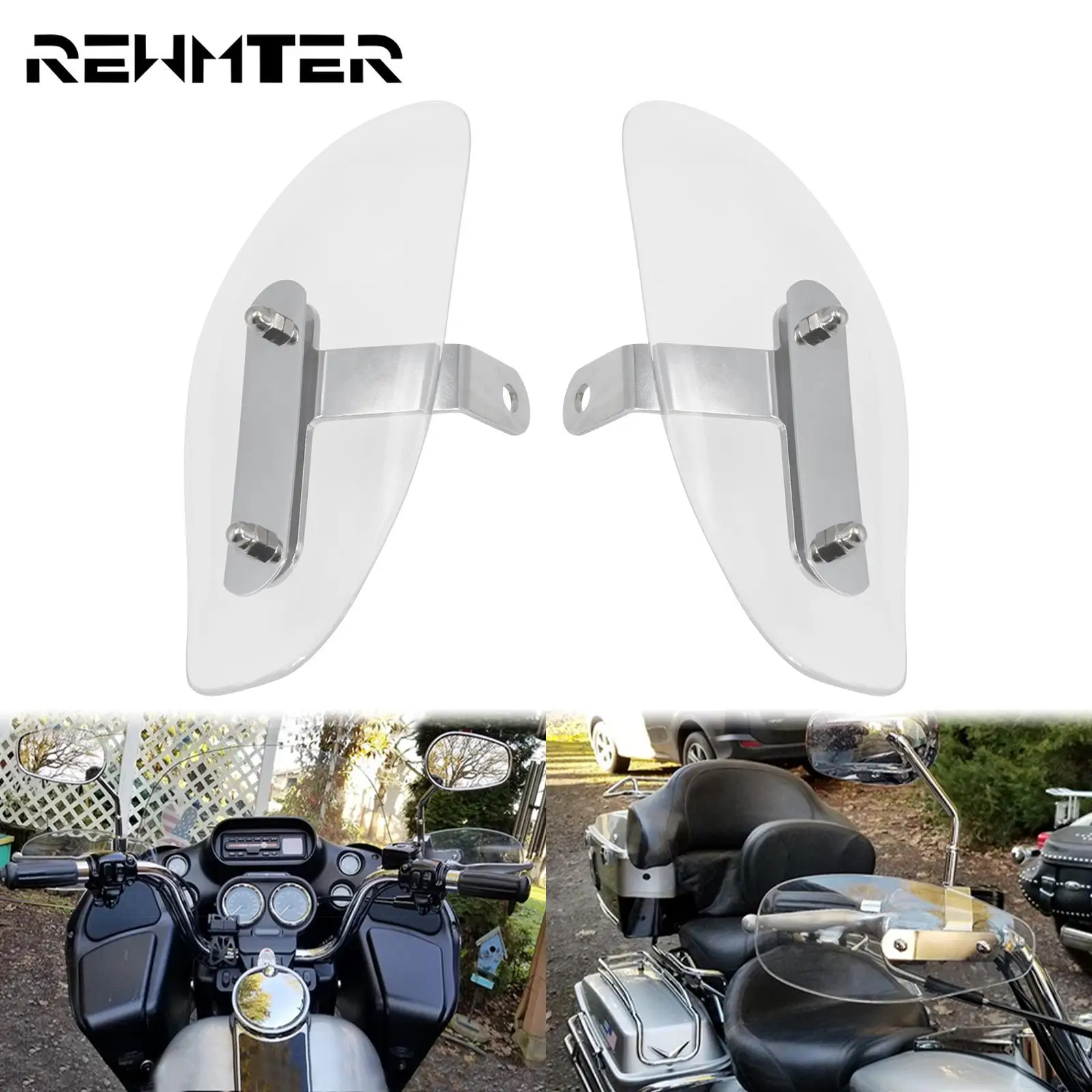 

Motorcycle Hand Guard Wind Deflector Protector Shield Hand Protector Falling Protection For Harley Touring Softail FL Dyna XL883