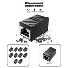 10 шт. практичный сетевой разъем гнездо-гнездо, устойчивый к окислению, Многофункциональный компактный соединитель RJ45